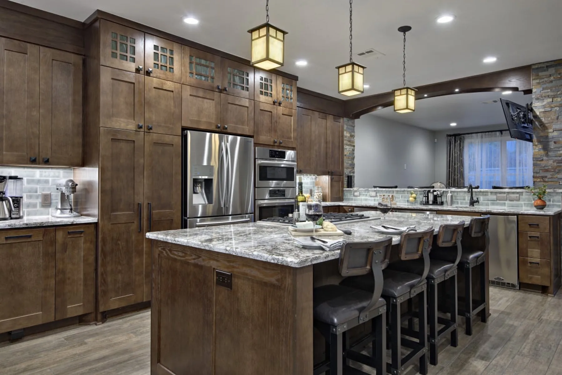 A craftsman kitchen remodel with custom cabinetry by New Creations